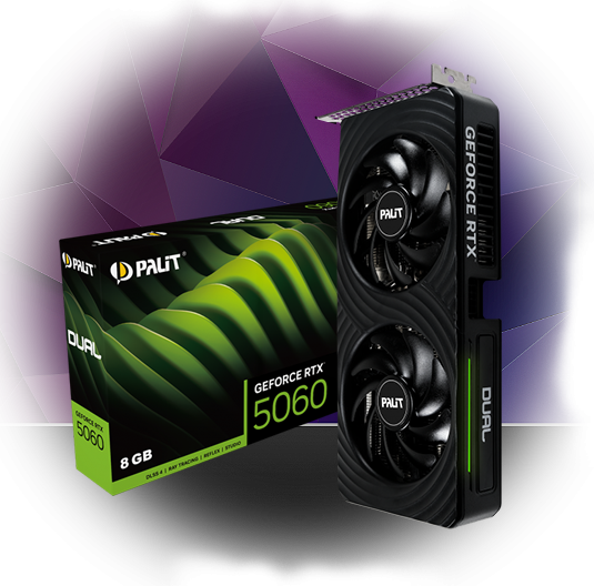 Купить видеокарта NVIDIA GeForce RTX 5060 Ti Dual OC Palit, 8GB