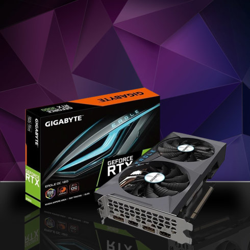 NVIDIA GeForce RTX 3050 Eagle Gigabyte, 8GB GDDR6, 128 bit
