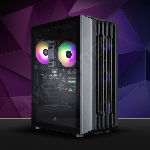 Корпус 1stPlayer H6-BK-4F7 Black