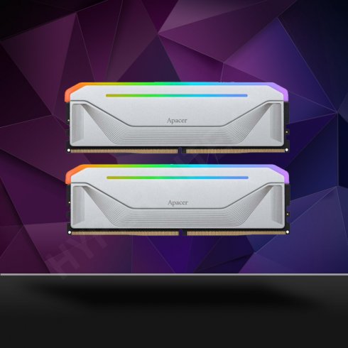32GB (16GBx2) Apacer NOX RGB Black Silver DDR5 5200 MHz