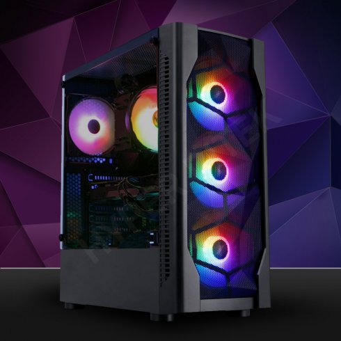 1stPlayer D4-BK-4F1 Color LED Black