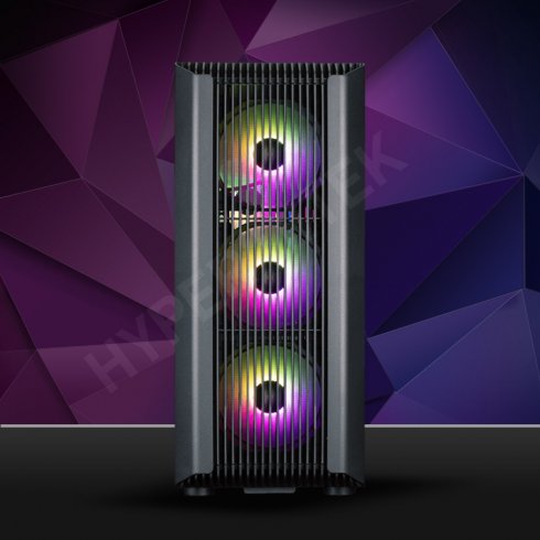Корпус 1stPlayer H6-BK-4F7 Black