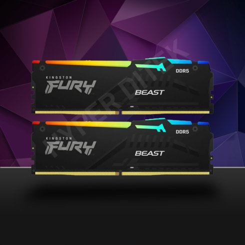 16GB (8GBx2) Kingston Fury Beast RGB DDR5 5200 MHz