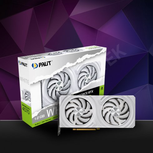 NVIDIA GeForce RTX 4070 White OC Palit, 12GB, 192 bit 