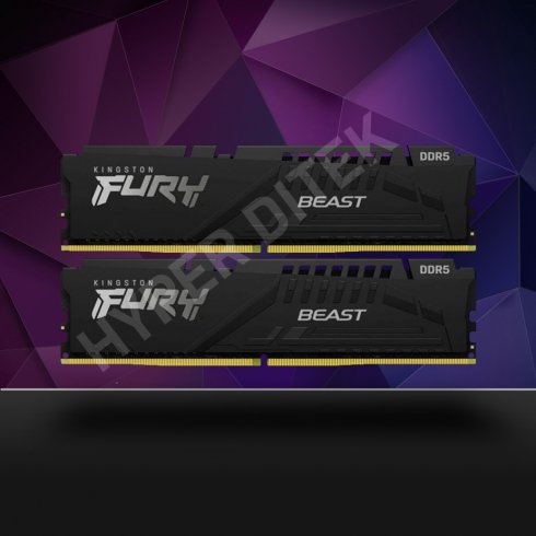 64GB (32GBx2) Kingston Fury Beast Black DDR5 6400 MHz
