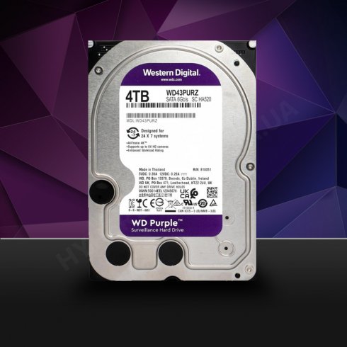 4TB / WD Purple 256MB Cache, 540RPM, SATA III