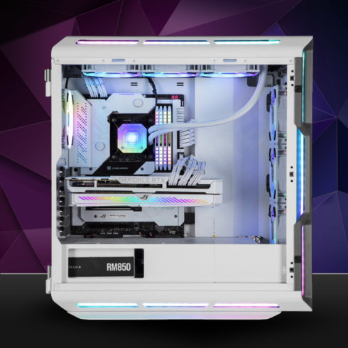 Corsair iCUE 5000T RGB Tempered Glass White